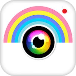 Rainbow-Overlay Sticker, Filter Selfie Camera *