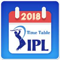 IPL Time Table - 2018