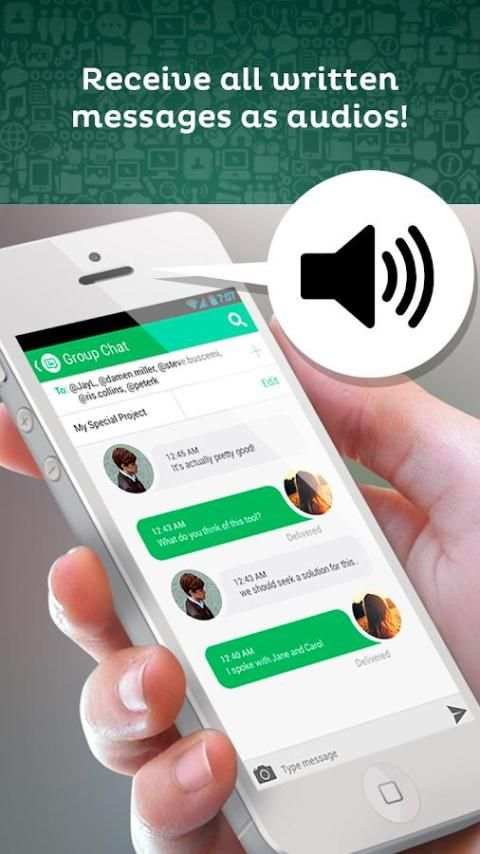 Voice reading for Whatsapp & text sms screenshot 3