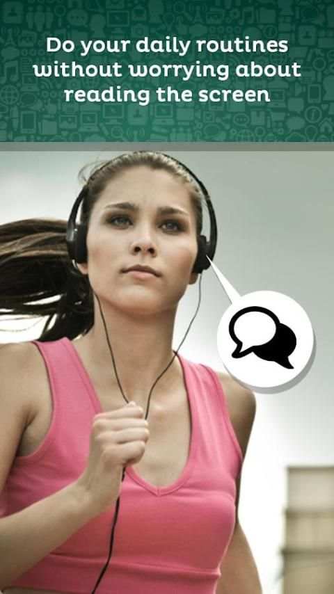Voice reading for Whatsapp & text sms screenshot 1