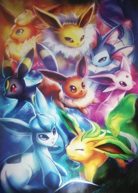 I'm looking for the artist of a series of IPhone wallpapers for the  Eeveelutions, I have all of them saved on my phone except Sylveon. :  r/Pokemonart
