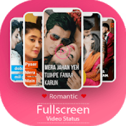 Full Screen Video Status -Romantic Lyrical Videos أيقونة