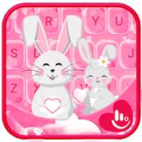 Rabbit Love Keyboard Theme on 9Apps