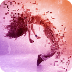 3D Pixel Photo Art Editor Face Montage Blur Effect आइकन