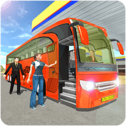 Coach Bus Driving Simulator 3d 2018 आइकन