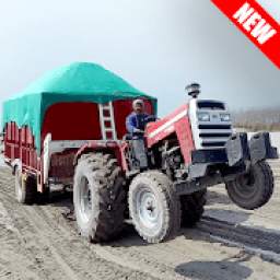 Cargo Tractor Trolley Simulator Farming Game 2018