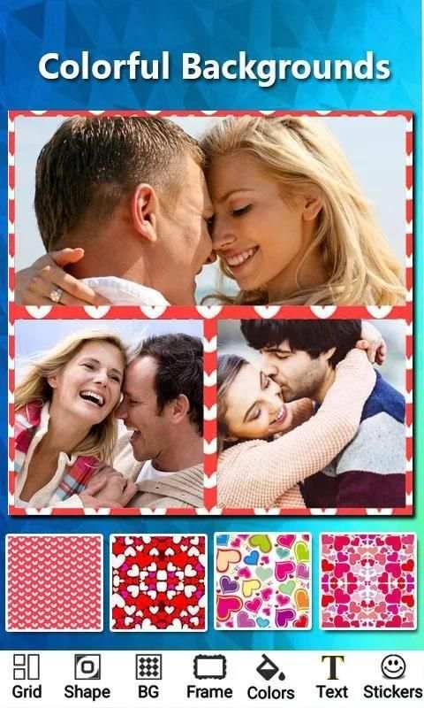 Love Photo Collage Maker Valentine screenshot 1