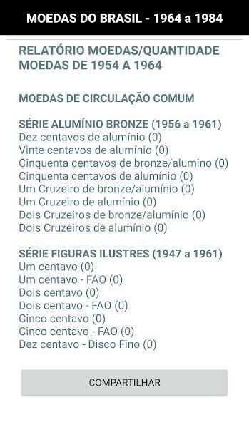 Moedas do Brasil - 1945 a 1964 скриншот 1