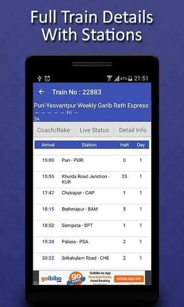 Indian Train Railway Inquiry - Live Train Status screenshot 3