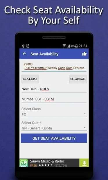 Indian Train Railway Inquiry - Live Train Status screenshot 1