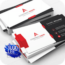 Business card design icon