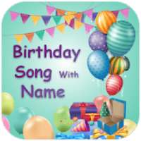 Birthday song maker with name-name on cake,frame