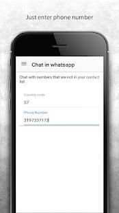 whatsapp chat with unsaved phone numbers screenshot 2