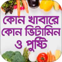 কোন খাবারে কোন পুষ্টি~ভিটামিন kon khabare vitamin on 9Apps