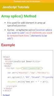 JavaScript Tutorials Offline screenshot 4