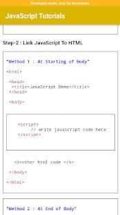 JavaScript Tutorials Offline screenshot 6