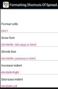 Shortcuts for WPS Office full screenshot 3