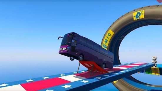 Superheroes Coach Bus Stunts: Speed Racing Games screenshot 9