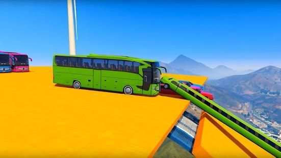 Superheroes Coach Bus Stunts: Speed Racing Games screenshot 4