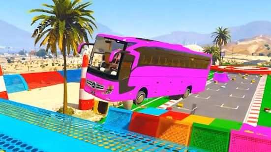 Superheroes Coach Bus Stunts: Speed Racing Games screenshot 11