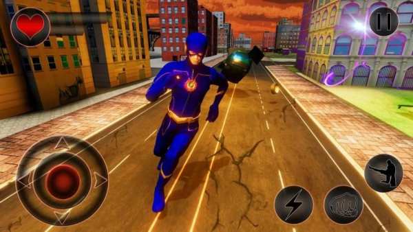 Grand Flash Superhero Rescue - Light Crime City 3D स्क्रीनशॉट 4