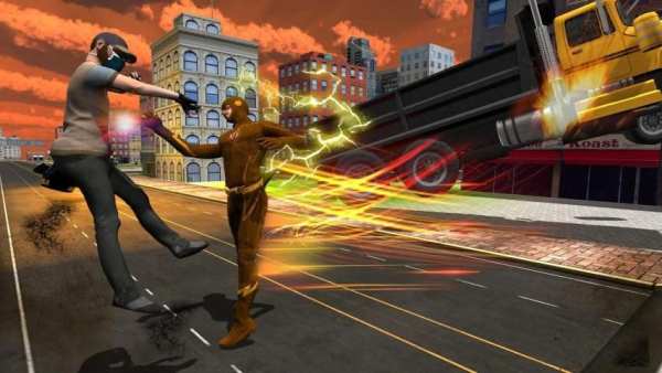 Grand Flash Superhero Rescue - Light Crime City 3D स्क्रीनशॉट 1