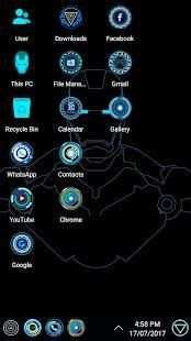 Jarvis Arc Theme For Computer Launcher screenshot 1