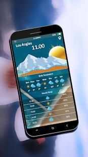 Transparent Clock & Weather स्क्रीनशॉट 1