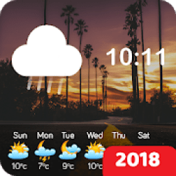 Transparent Clock &amp; Weather आइकन