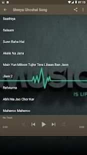 Shreya Ghoshal Song स्क्रीनशॉट 1