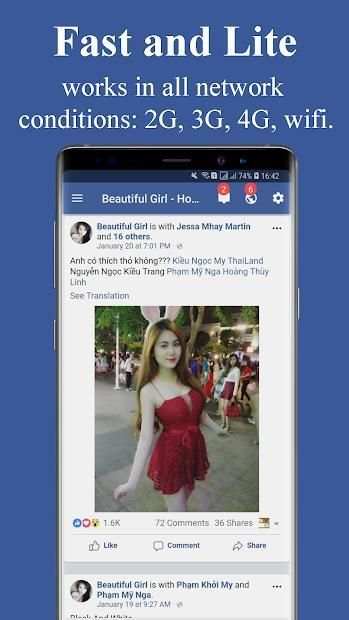 Mini for Facebook Messenger: Friendly & Security स्क्रीनशॉट 5