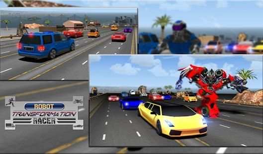 Robot Transformation Car Racer स्क्रीनशॉट 1