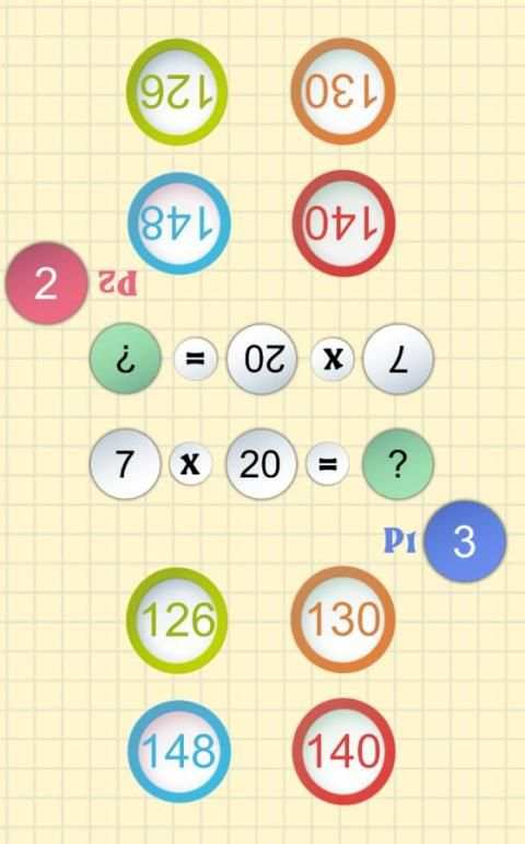 Math games: duel math for 2 players: Educational screenshot 5