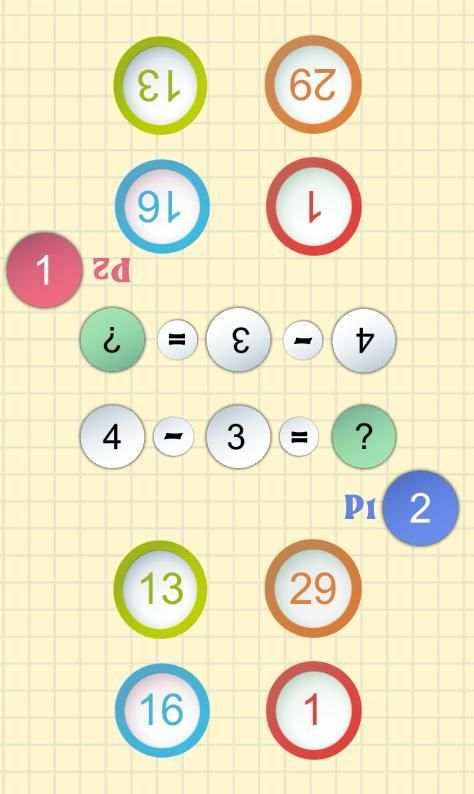 Math games: duel math for 2 players: Educational screenshot 7