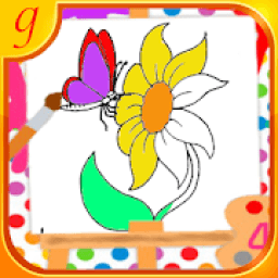 Flowers Coloring and Drawing Book आइकन