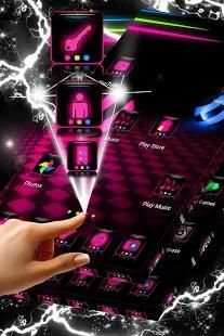 Neon LED Launcher Theme स्क्रीनशॉट 4