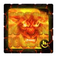Fire Flaming Lion Keyboard Theme