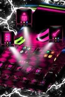 Neon LED Launcher Theme स्क्रीनशॉट 2