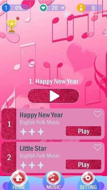 Pink Piano Tiles 3 screenshot 4