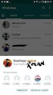 WhatsApp Groups - Join groups in one click screenshot 1
