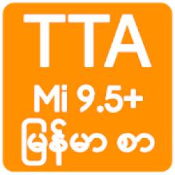 TTA MI Myanmar Font 9.5 to 10