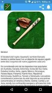 Historia Del Béisbol screenshot 3