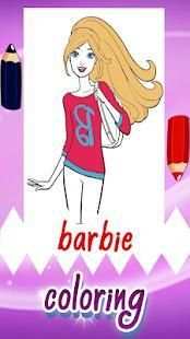 Coloring Game for Barbie screenshot 2