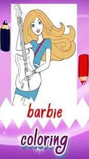 Coloring Game for Barbie screenshot 1