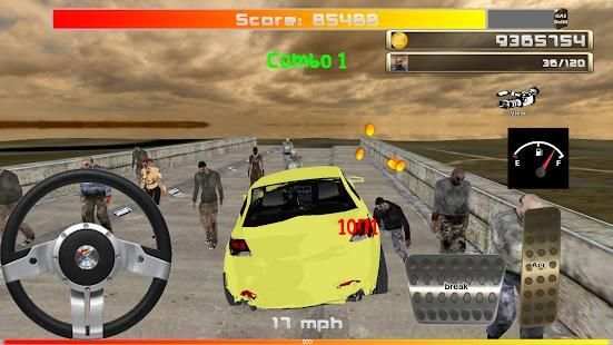 Zombie VS Car - 3D simulator screenshot 2