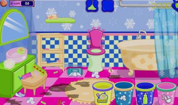 Bathroom Cleaning Girls Games screenshot 1