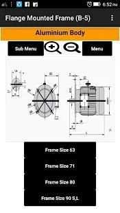 Electric Motor Frame Size IEC screenshot 1
