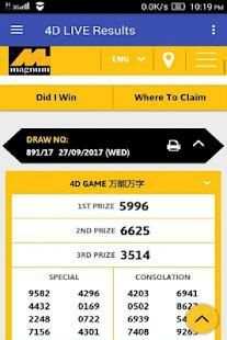 Live Draw 4D Results Reference screenshot 3