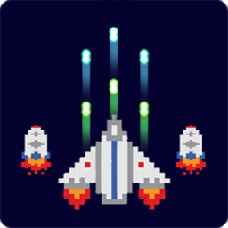 ikon Galaxy Space Shooter Pixel