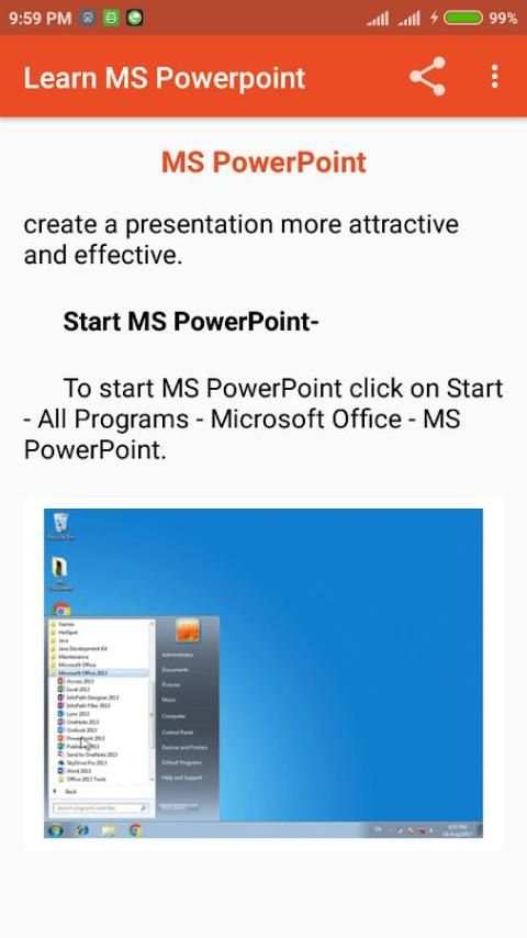 Learn MS PowerPoint स्क्रीनशॉट 6
